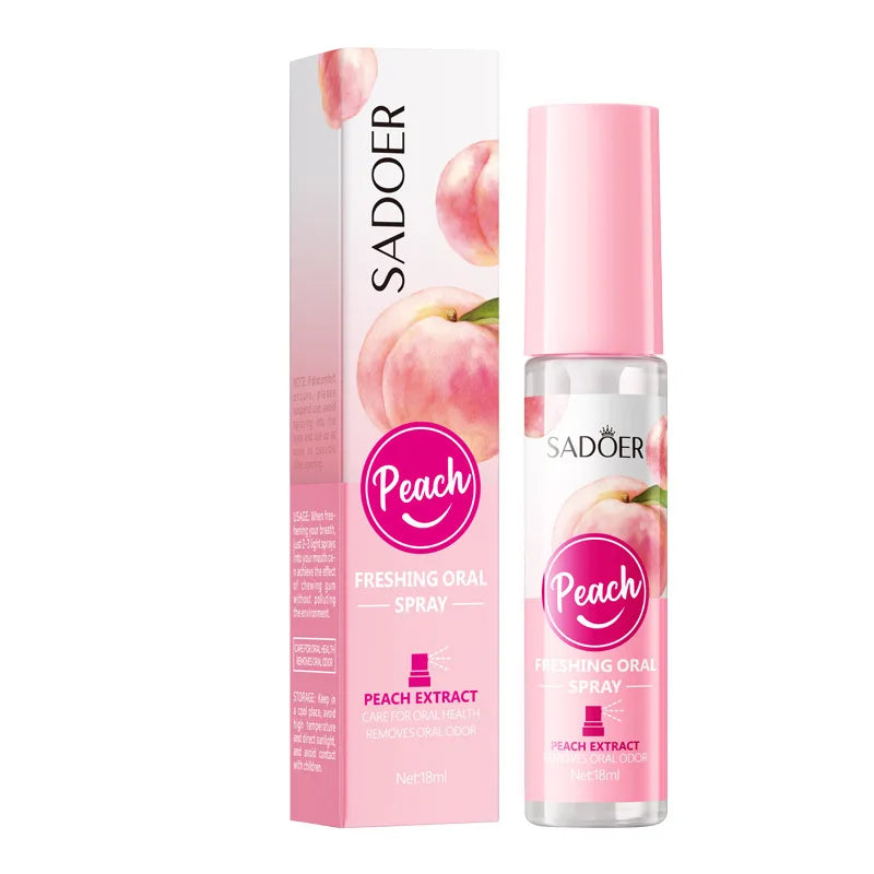 Spray Buccal Fraîcheur Haleine Menthe & Pêche Anti-Mauvaise Haleine – CLEVI Paris