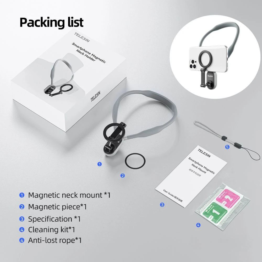Support de cou caméra et smartphone – CLEVI Paris