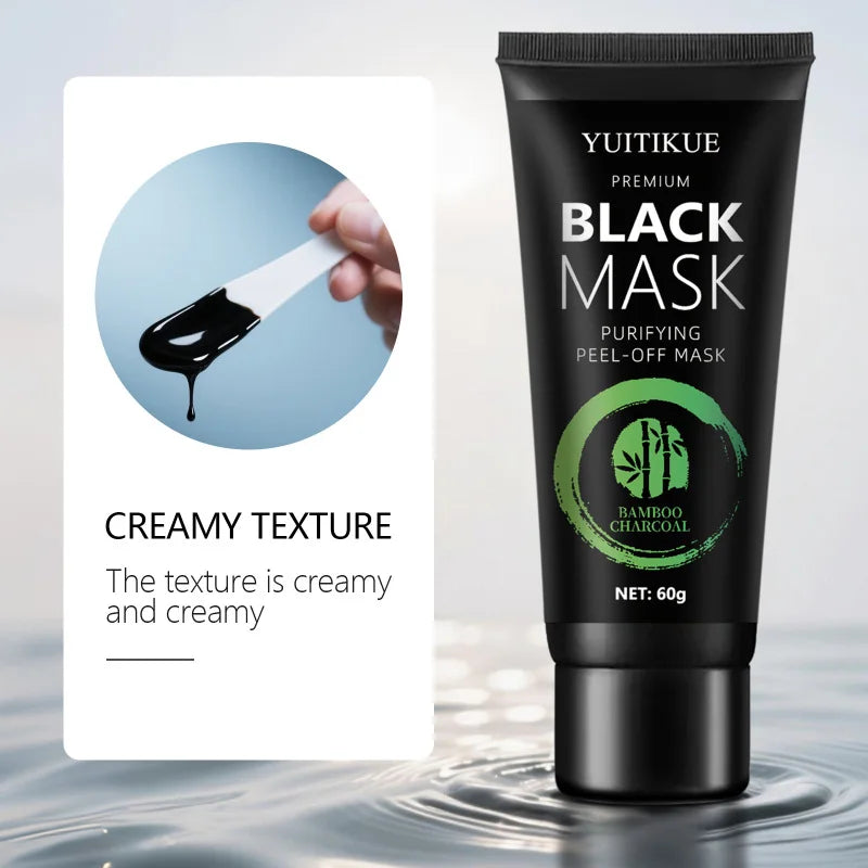 Masque Peel-Off Charbon Bambou Points Noirs Acide Hyaluronique – CLEVI Paris