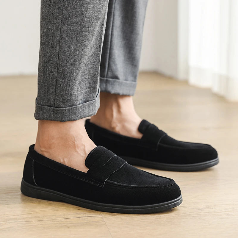 Mocassins Homme Slip-On Légers Respirants Semelle Caoutchouc – CLEVI Paris