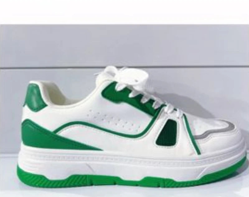 Sneakers Skate Cuir Color Block Homme Semelle Plateforme – CLEVI Paris