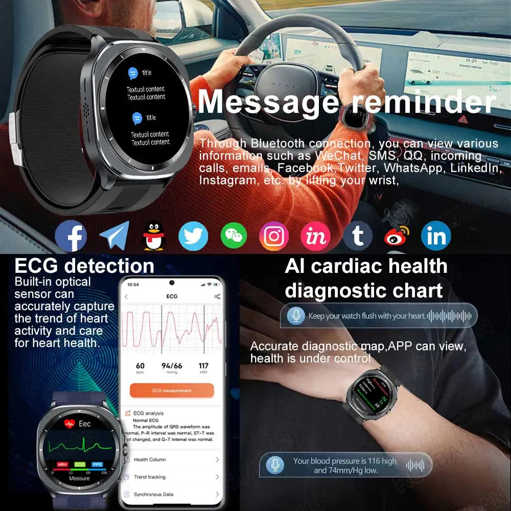 Montre MTIMENX AMOLED 1,43″ Bluetooth – CLEVI Paris