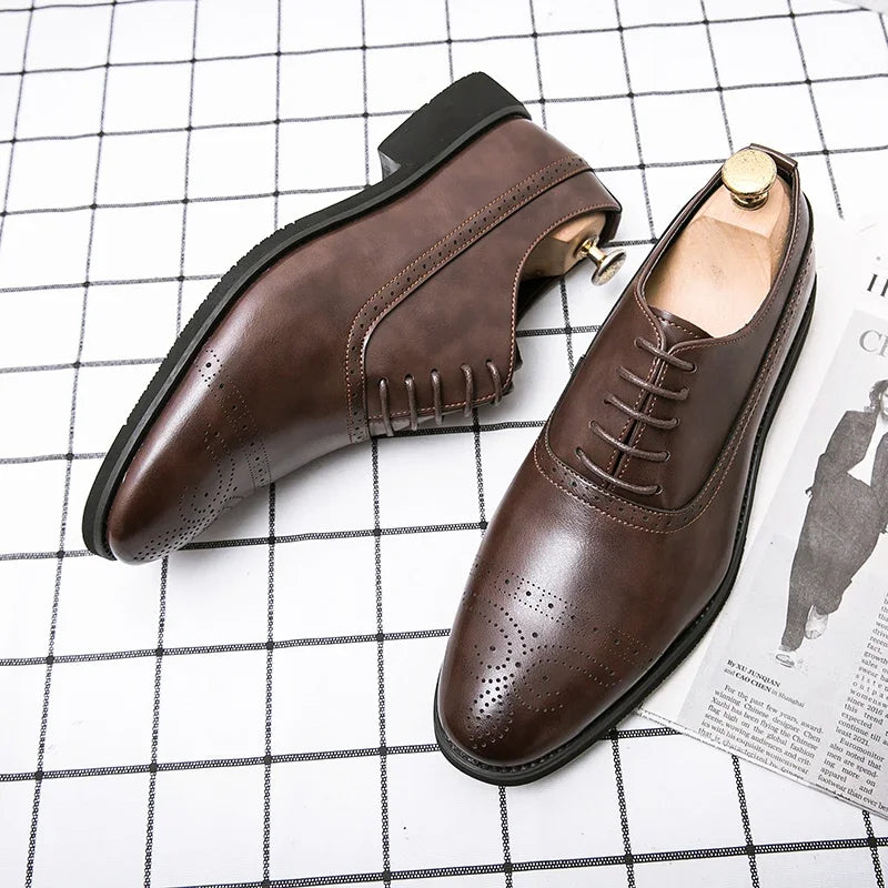 Chaussures Oxford Homme Élégantes – Lacets, Semelle Caoutchouc – CLEVI Paris