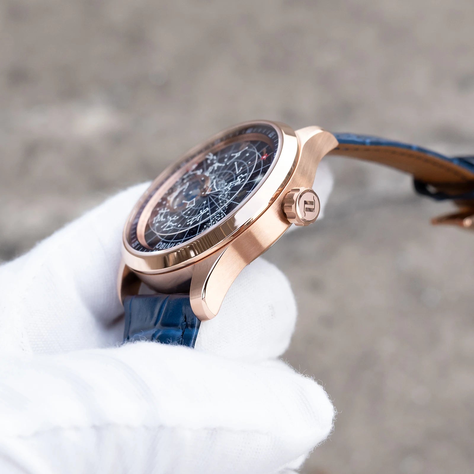 OBLVLO Montre Automatique Homme Luxe Lunette Cristal Cadran Lumineux Cuir 40mm – CLEVI Paris