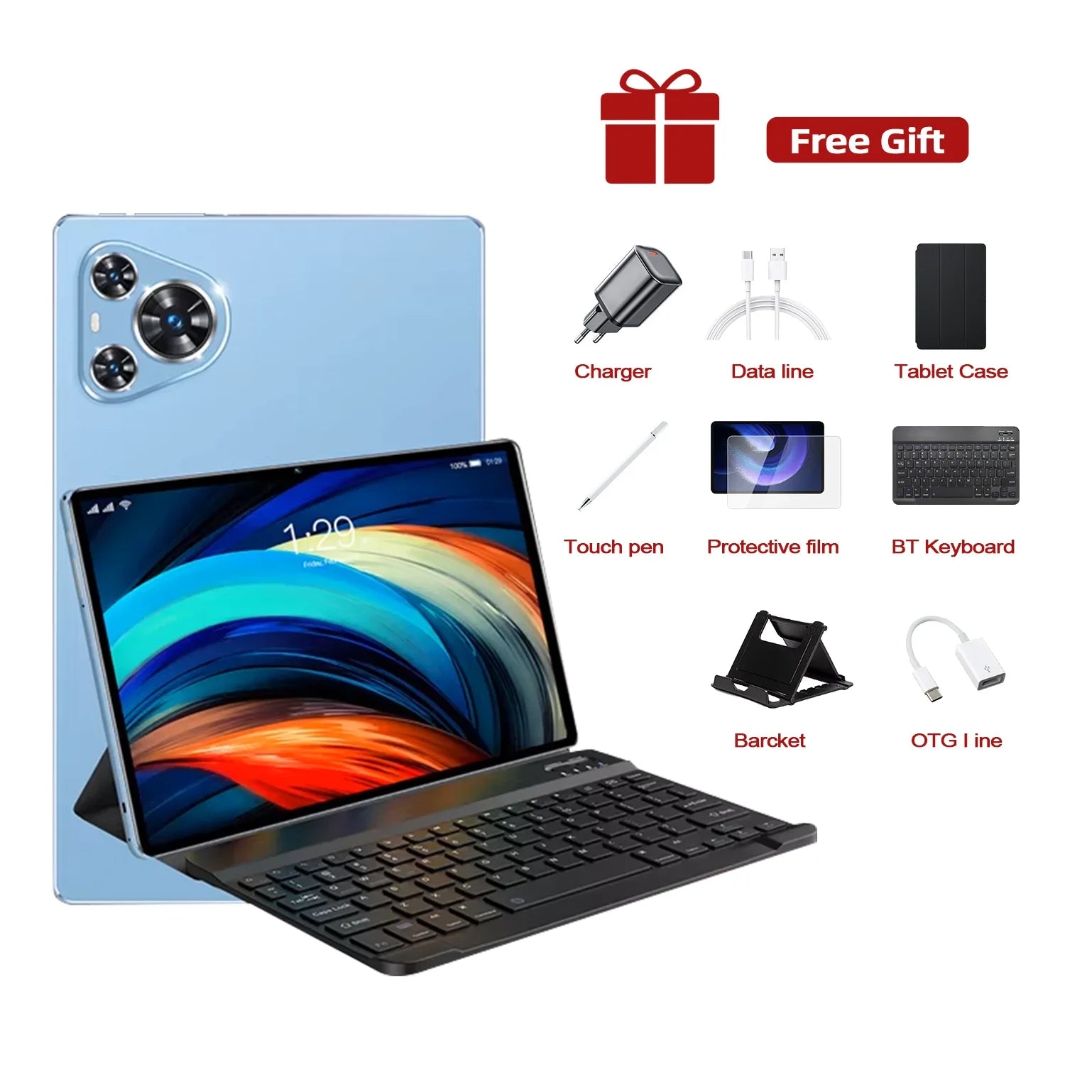 Tablette Android 11" Snapdragon 8 Gen3 20000mAh 5G 2560x1600 48MP Clavier Stylet – CLEVI Paris