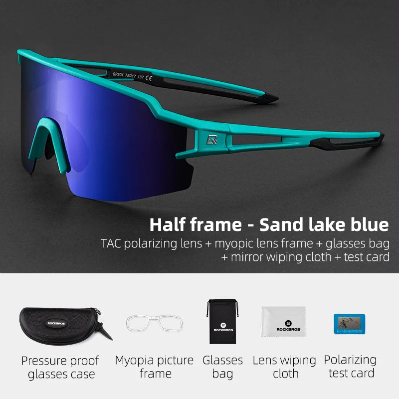 Lunettes de Cyclisme Polarisées UV400 avec Monture Myopie – CLEVI Paris