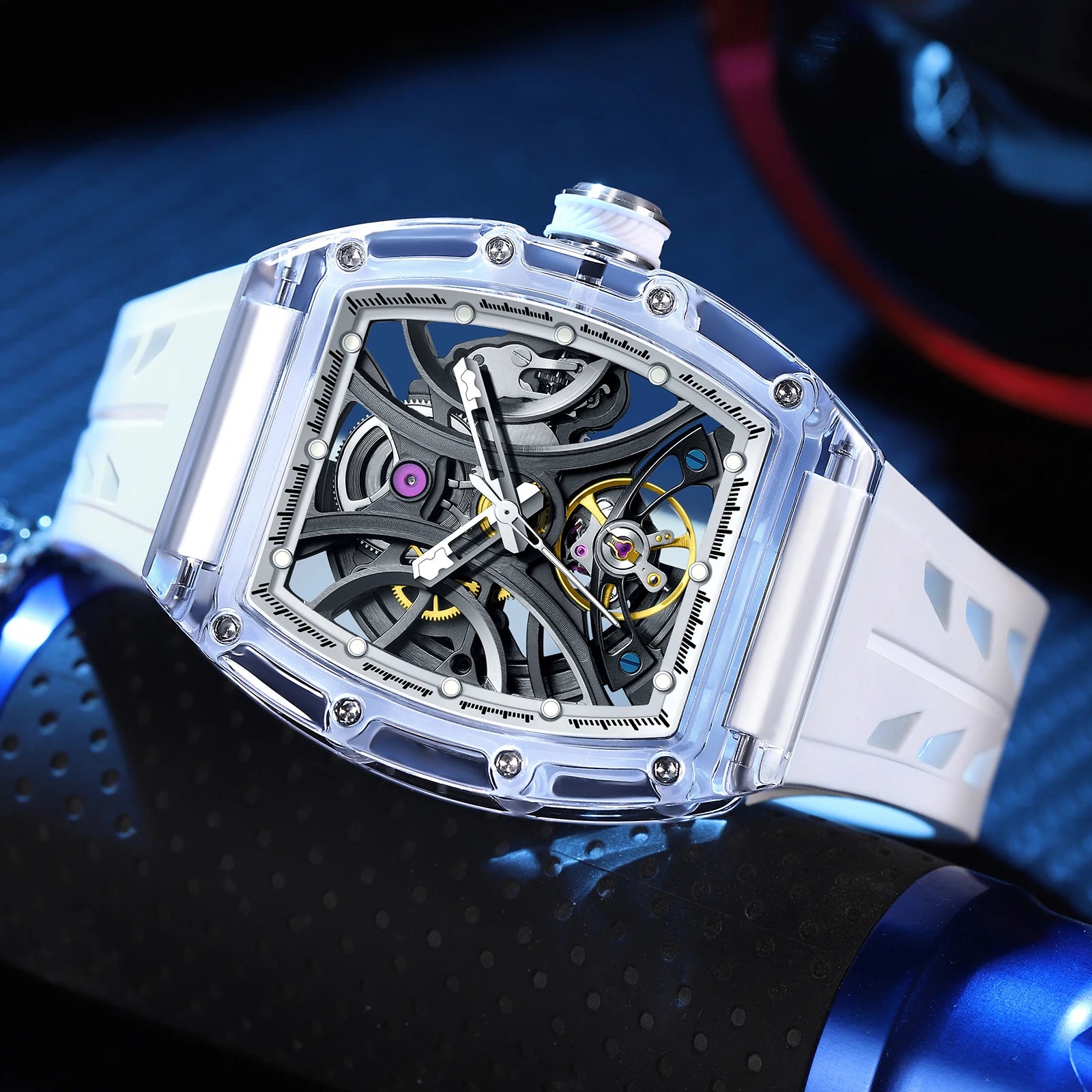 Montre Mécanique Homme Daniel Gorman 919511 – Squelette Automatique, Saphir & Acier