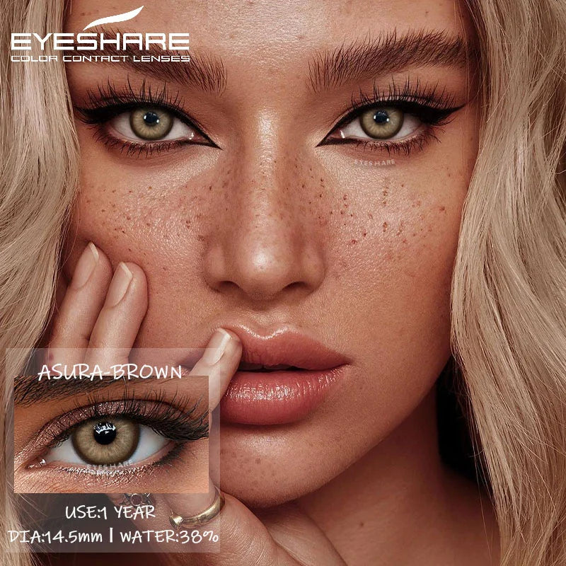 Lentilles de Contact Colorées EYESHARE | Usage Annuel Sans Correction | 15 Coloris | Maquillage & Quotidien – CLEVI Paris