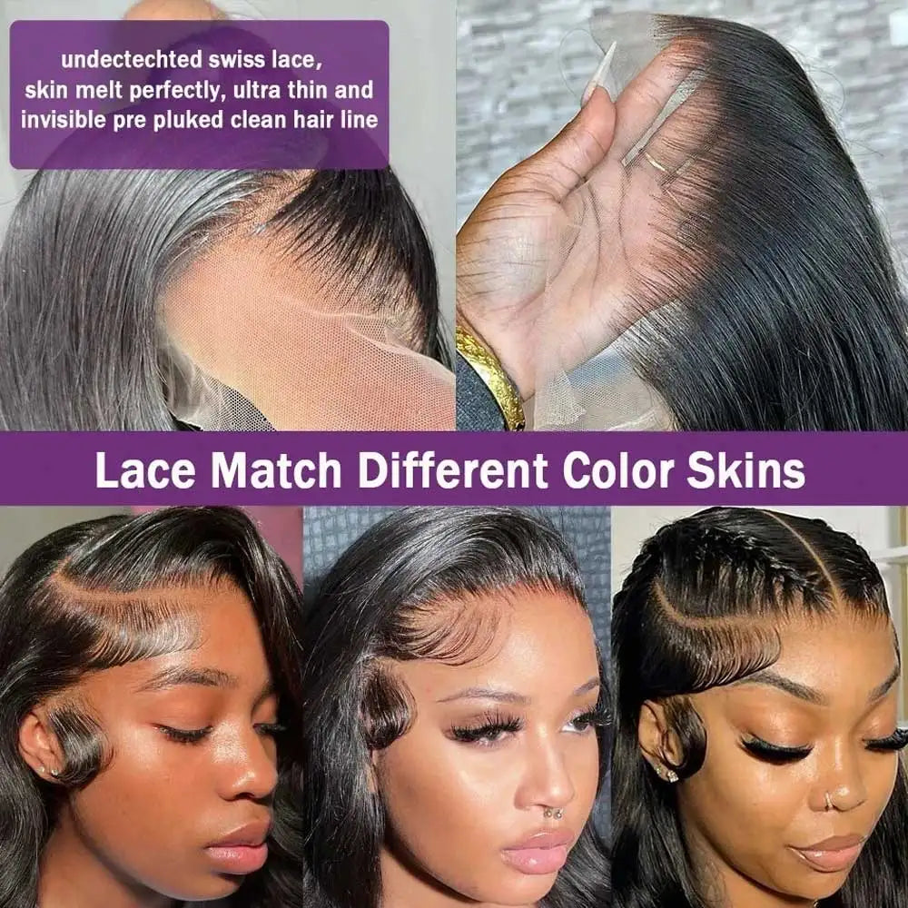 Perruque Lace Front Body Wave Cheveux Humains Remy Hair 5x5 13x4 13x6 Densité 250% 16-42 Pouces – CLEVI Paris