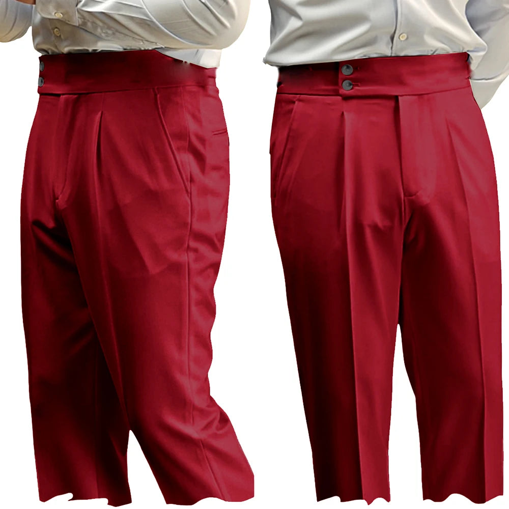 Pantalon Costume Homme Taille Haute – CLEVI Paris