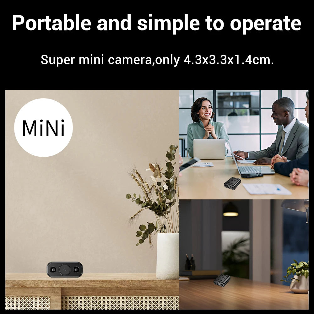 Mini Caméra de Surveillance PEGATISAN – 5MP WiFi Vision Nocturne IR 10m Détection IA Alertes App O-Kam Pro 33mm – CLEVI Paris