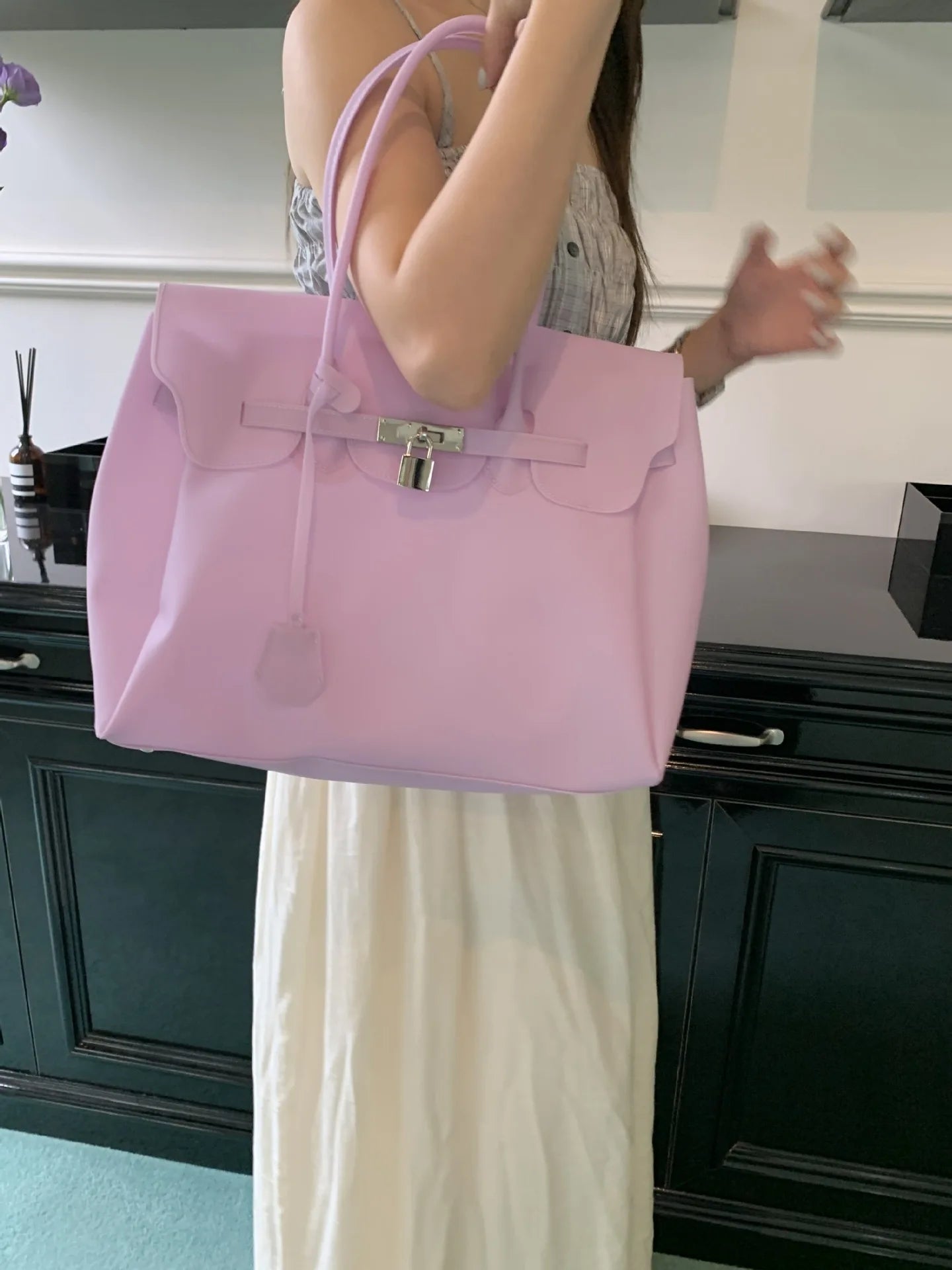 Sac Cabas Femme Style Vintage Minimaliste 20 Coloris Port Épaule Bandoulière – CLEVI Paris