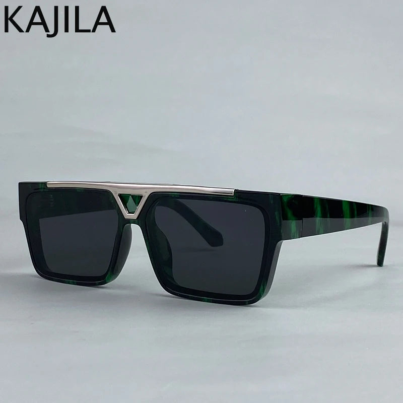 Lunettes de Soleil Oversize Carrées Steampunk Homme – Polarisées ou Dégradées UV400 Catégorie 3 Style Vintage Punk – CLEVI Paris