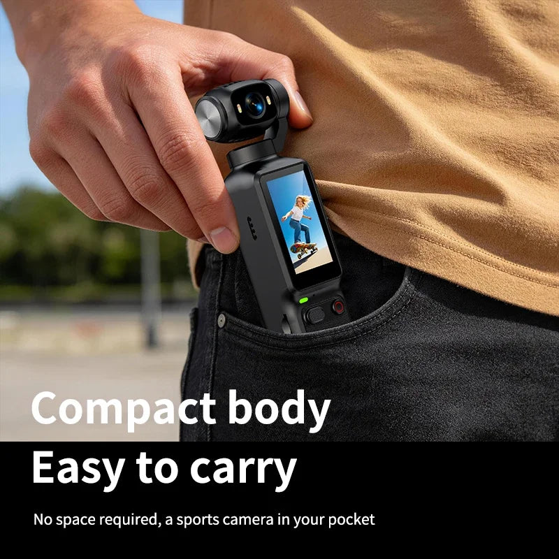 Caméra Action 4K ONEVAN – Rotation 180°, 19MP, WiFi, Écran 1,8", Batterie 1800mAh, Idéale Vlog & Réseaux Sociaux