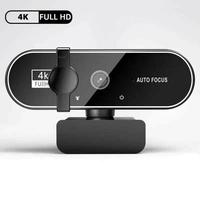 Webcam EOENKK 4K Autofocus – Micro Intégré, Fill-in Optionnel, USB Plug-and-Play, PC & Laptop, Streaming & Visio – CLEVI Paris