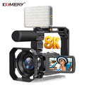 Caméscope 8K 64MP KOMERY AF6 – Écran Tactile Rotatif 3", Zoom 18x, WiFi, HDMI, Vision Nocturne IR – CLEVI Paris