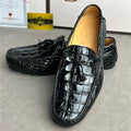 Mocassins homme noirs à pompons en cuir – CLEVI Paris