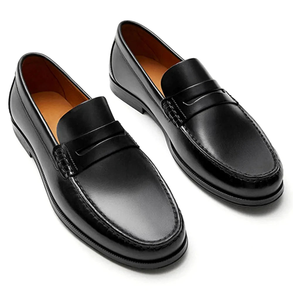 Mocassins Loafers Homme Cuir de Veau Respirant Slip-On | Casual & Conduite EU 39-46