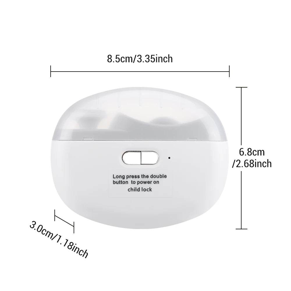 Coupe-Ongles Électrique Sécurité USB-C – Lumière LED – Bébé, Enfant & Adulte – CLEVI Paris