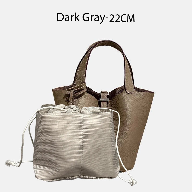 Sac Seau Femme Cuir Véritable Vache 2 Tailles 50+ Coloris Quincaillerie Argentée ou Dorée – CLEVI Paris