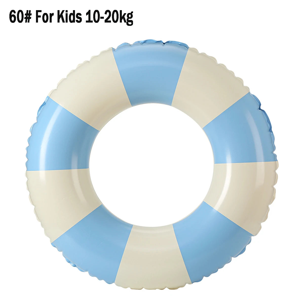 Bouée Gonflable Vintage Rayée – Anneau de Piscine Été 60 à 90 cm – Femme & Adulte