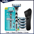Rasoir Manuel Gillette Mach 3 Homme – 3 Lames Acier Inoxydable Bande Hydratante Rasage Précis – CLEVI Paris