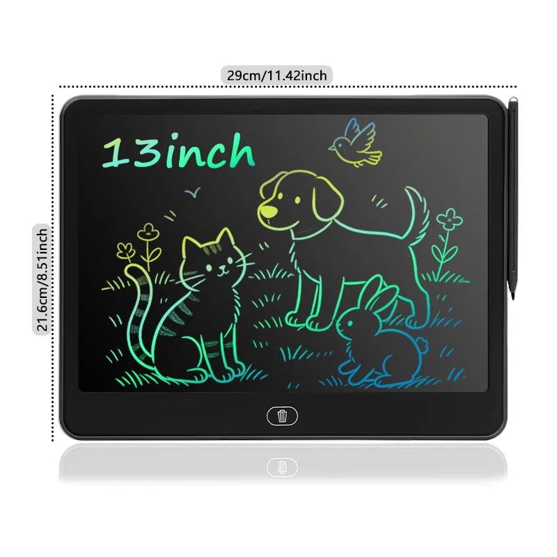 Tablette LCD Dessin Enfant – Ardoise Numérique Portable 8"/11"/13"/16" – Jouet Éducatif