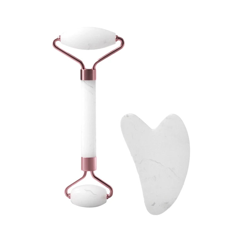 Rouleau Massage Facial en Résine — Visage, Cou & Yeux, Gua Sha Roller, Multi-Coloris | CLEVI Paris