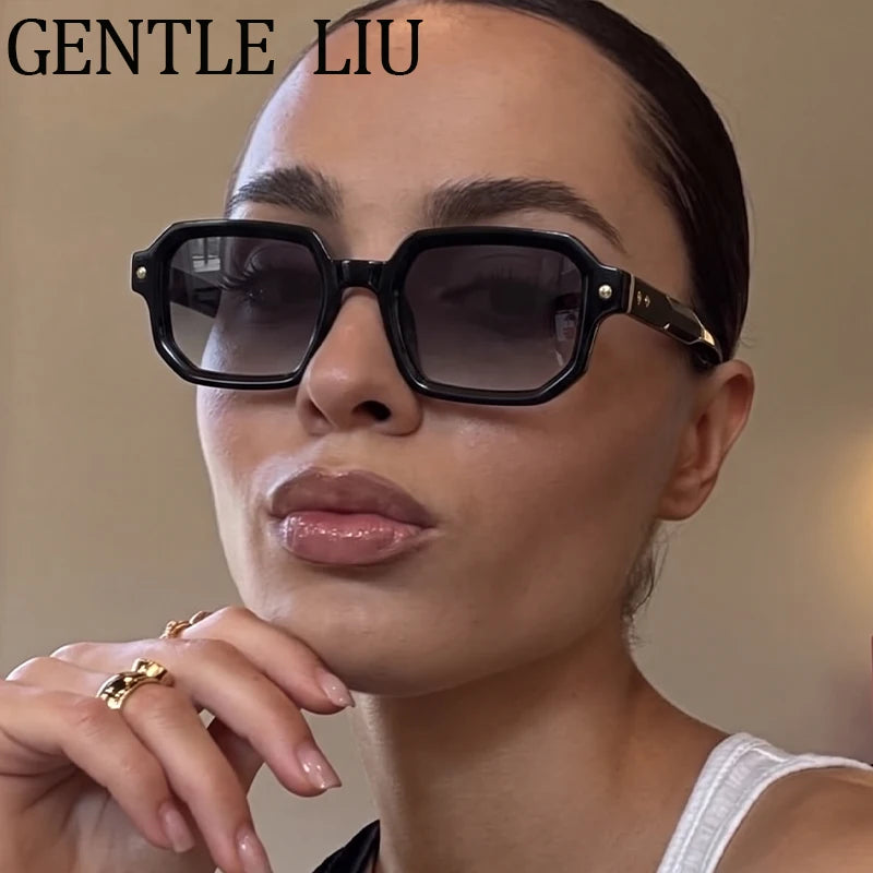 Lunettes de soleil femme carrées steampunk – CLEVI Paris