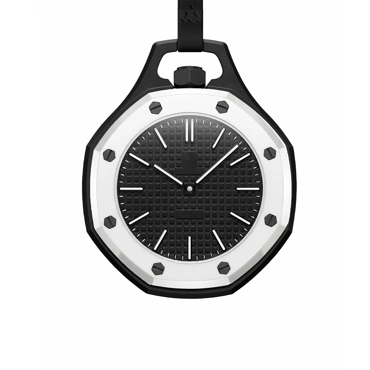 Montre Quartz Boîtier Octogonal Unisexe Bracelet Cuir Multicolore – CLEVI Paris