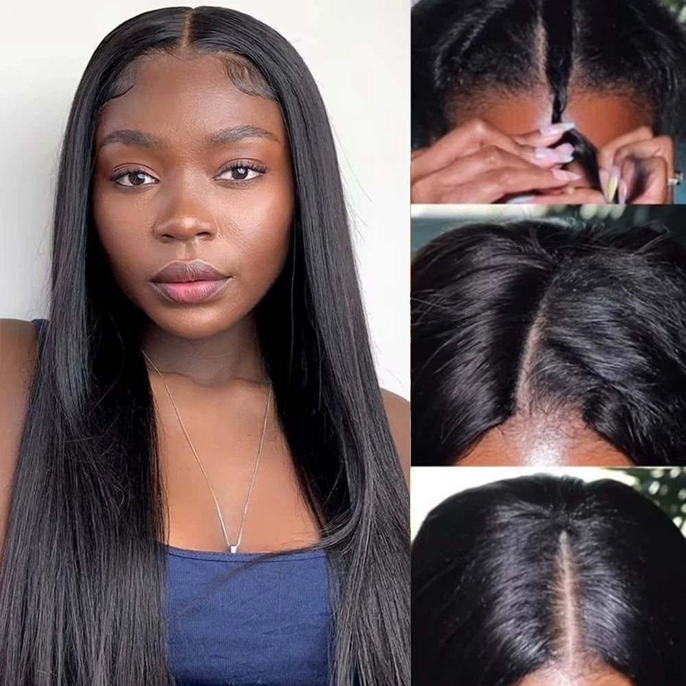 V-Part Wig Cheveux Humains Brésiliens — CLEVI Paris