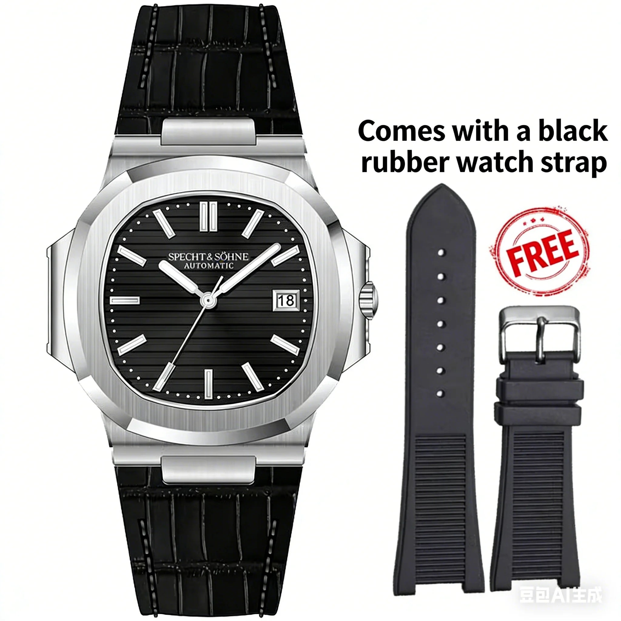 Montre Automatique Homme Specht & Söhne 40MM Acier Verre Saphir 50M – CLEVI Paris