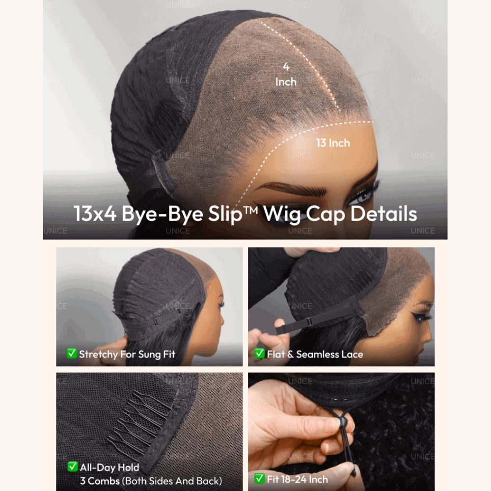 Perruque carré brun, mèches blond miel – CLEVI Paris