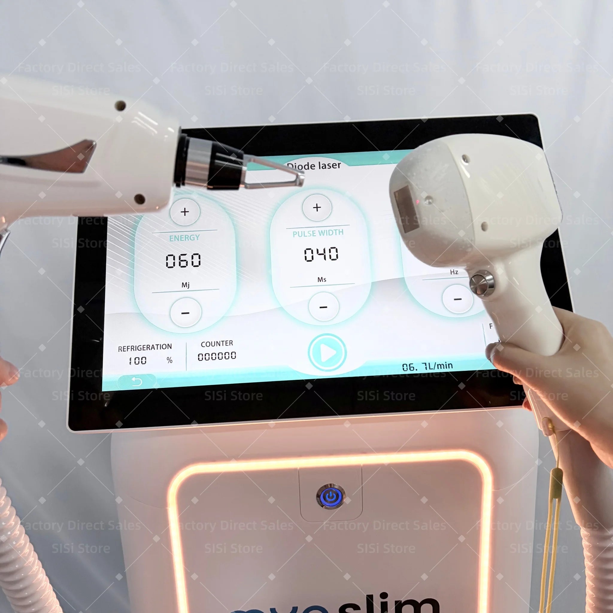 Machine 2-en-1 MYOSLIM 5000W Laser Diode + Picoseconde Nd:YAG | Épilation Définitive & Détatouage | 755-808-940-1064nm – CLEVI Paris
