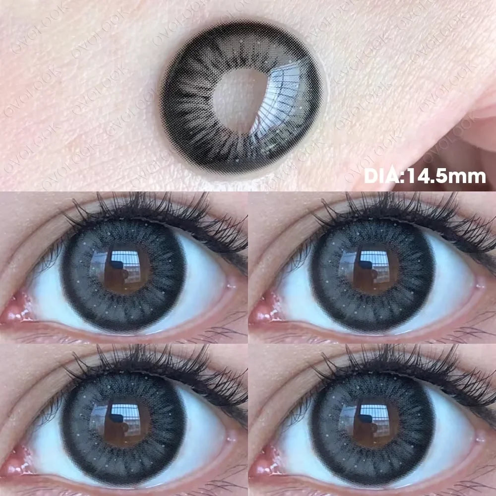 Lentilles de Contact Colorées Myopie OVOLOOK | Diopters -0 à -8 | 10 Couleurs – CLEVI Paris