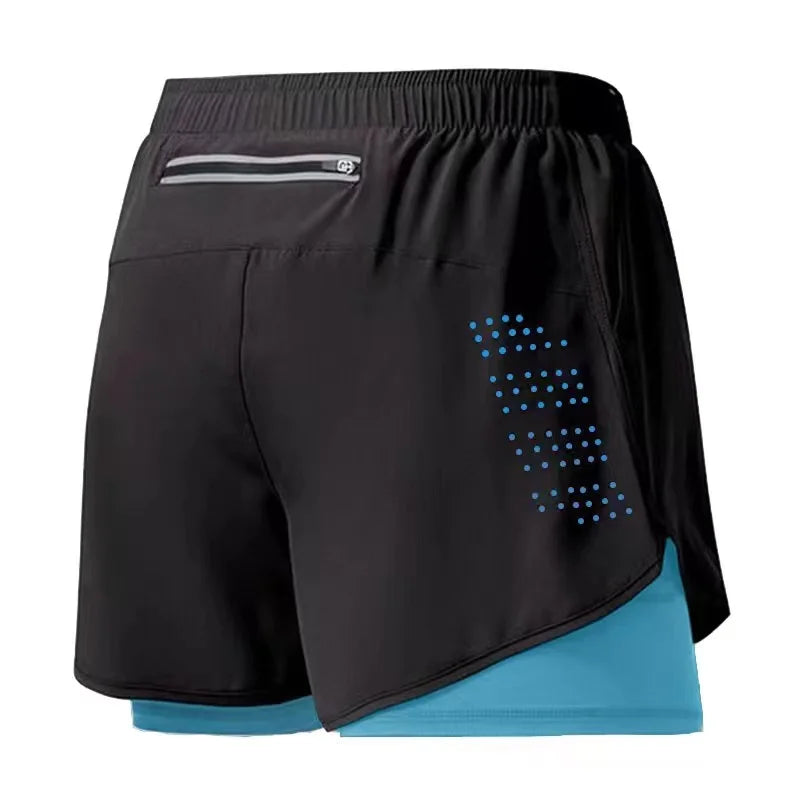 Short Running Homme Double Couche Polyester | Séchage Rapide, Fitness & Sport, 12 Coloris, Tailles S à XXL – CLEVI Paris