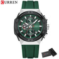 CURREN Montre Quartz Japonais Homme Sport Cadran Créatif Silicone Lumineux 45mm – CLEVI Paris
