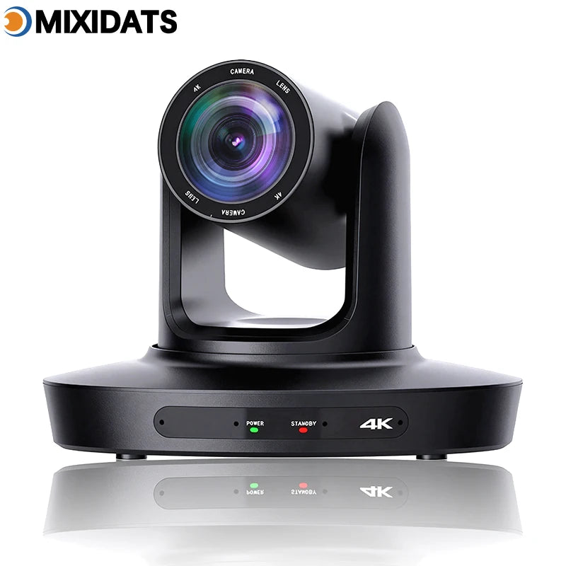 Kit Caméra PTZ 4K MIXIDATS – Zoom 20x, NDI, PoE & Clavier de Contrôle – CLEVI Paris
