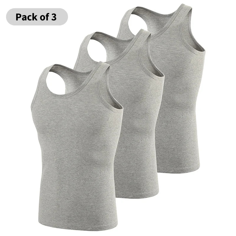Débardeur Coton Homme Col Rond — Lot de 1, 3 ou 5 — CLEVI Paris