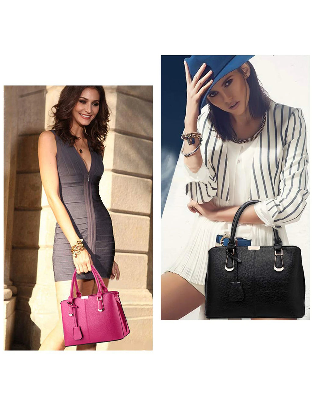 Sac à Main Femme Cuir PU Bandoulière Réglable – CLEVI Paris