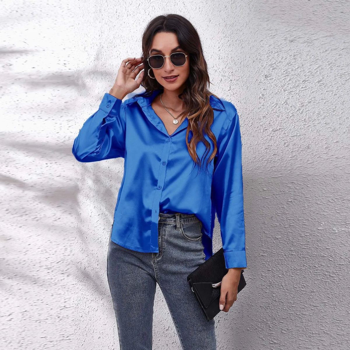 Chemise ample manches longues femme – CLEVI Paris
