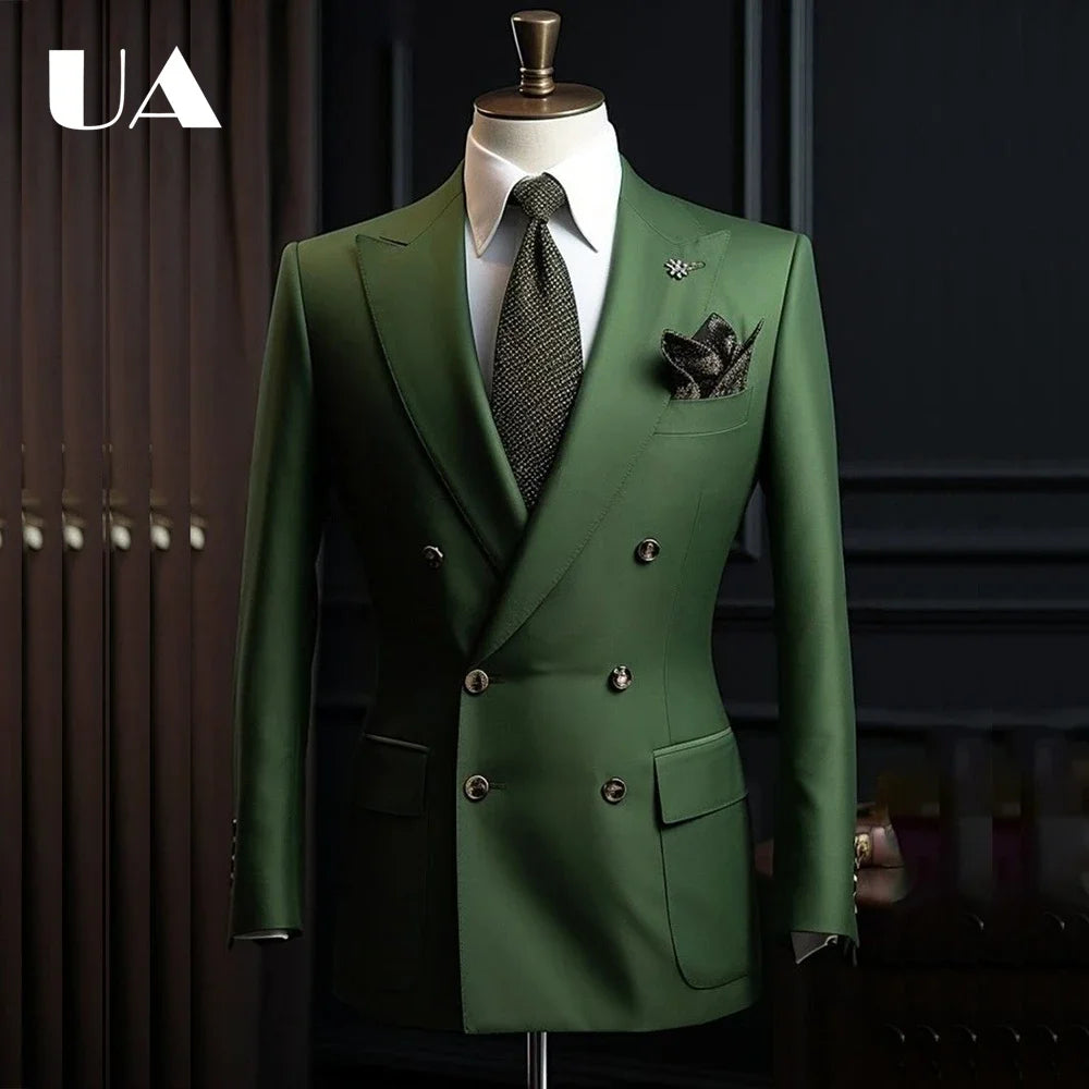 Veste Longue Croisée Homme Uni – CLEVI Paris