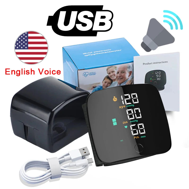 Tensiomètre Bras Tactile LED Rechargeable Vocal 5 Langues – CLEVI Paris