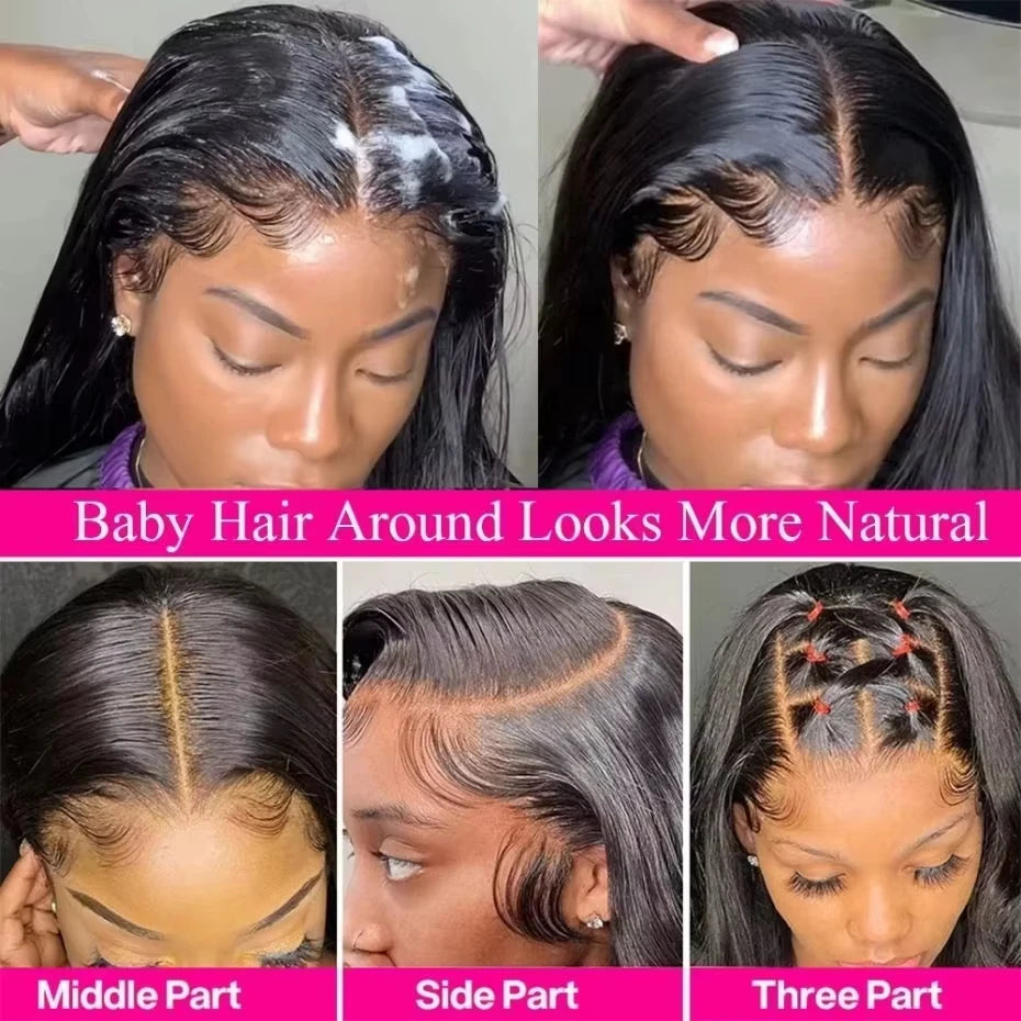 Perruque Lace Front Bone Straight Remy Hair 13x4/13x6 – CLEVI Paris