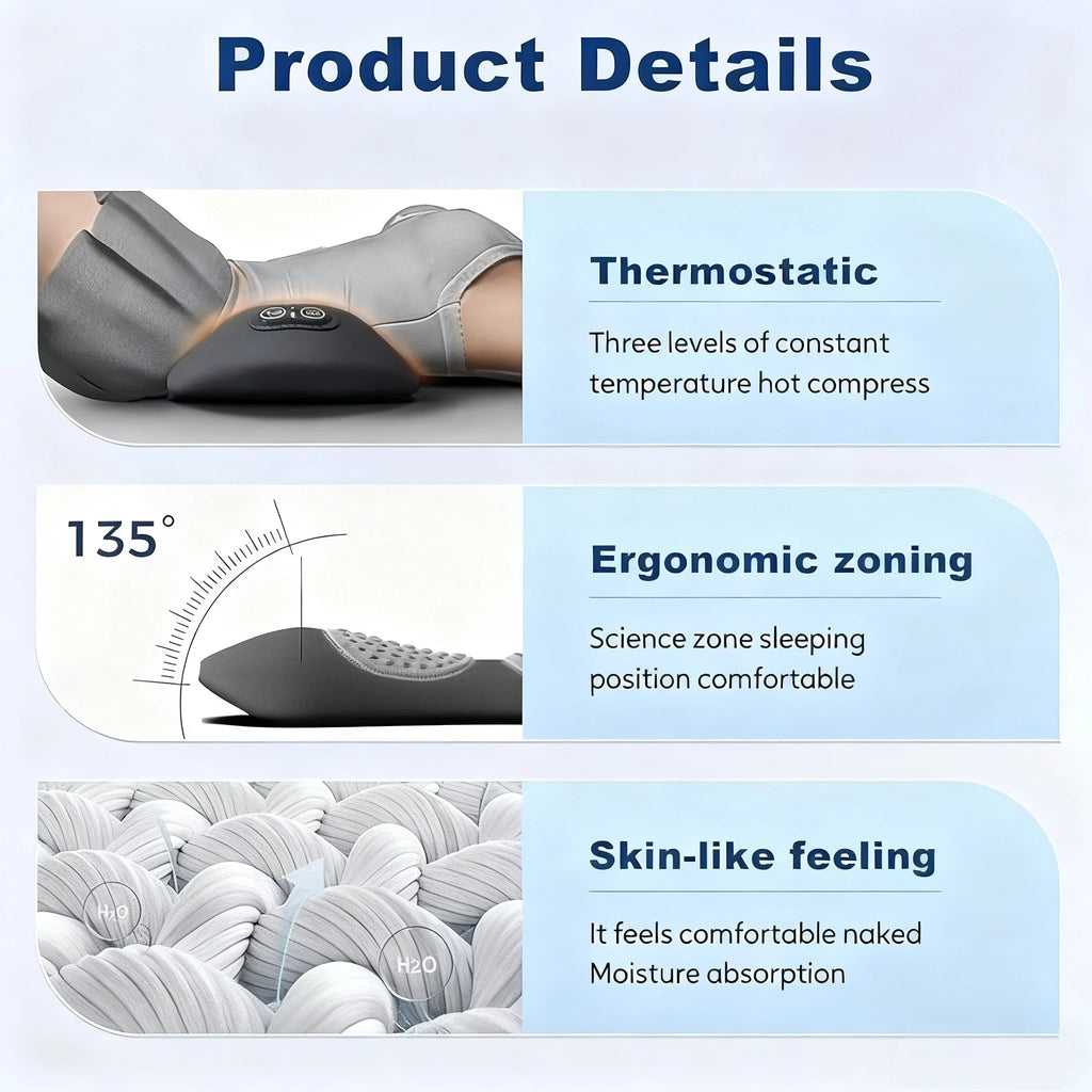 Masseur Dorsal 3-en-1 — Traction Lombaire, Thermothérapie & Massage Vibrant | CLEVI Paris