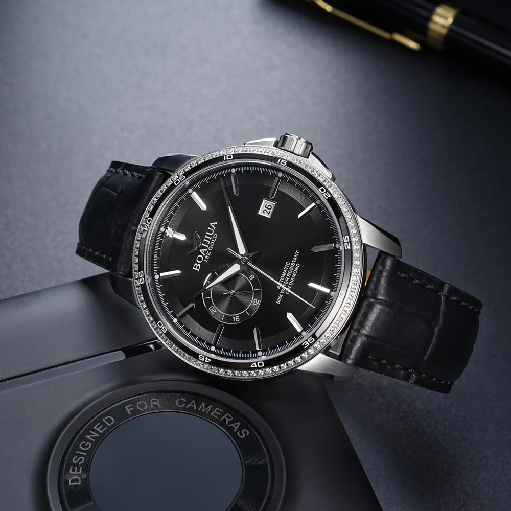 Montre BORIAGE B8001 Automatique Homme Saphir Miyota 8217 Waterproof 50M – CLEVI Paris