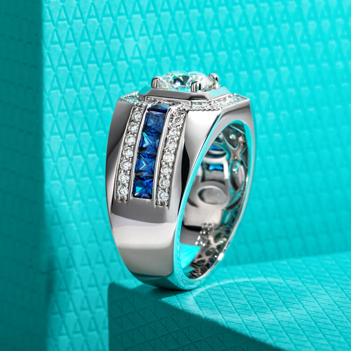 Bague Femme AnuJewel MS-RMO-122 – Moissanite 1ct Couleur D, Argent 925 Plaqué Or 18K, Sertissage Griffe, Tailles 8-12 – CLEVI Paris