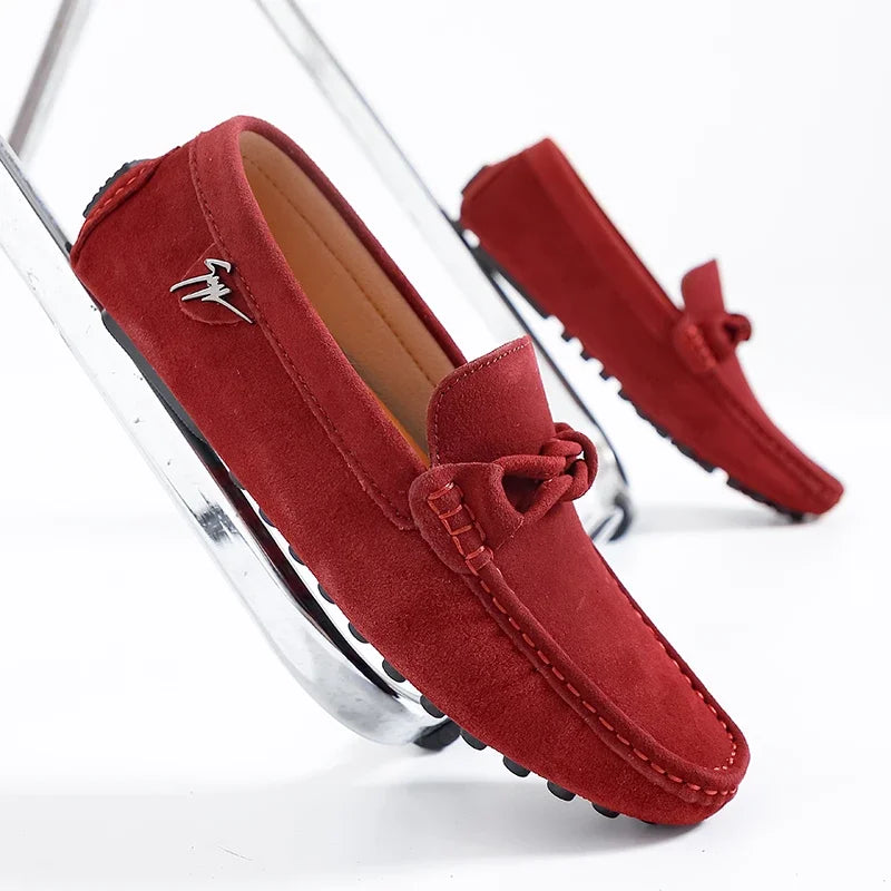 Loafers Style Britannique Homme Cuir Suède Antidérapants – CLEVI Paris