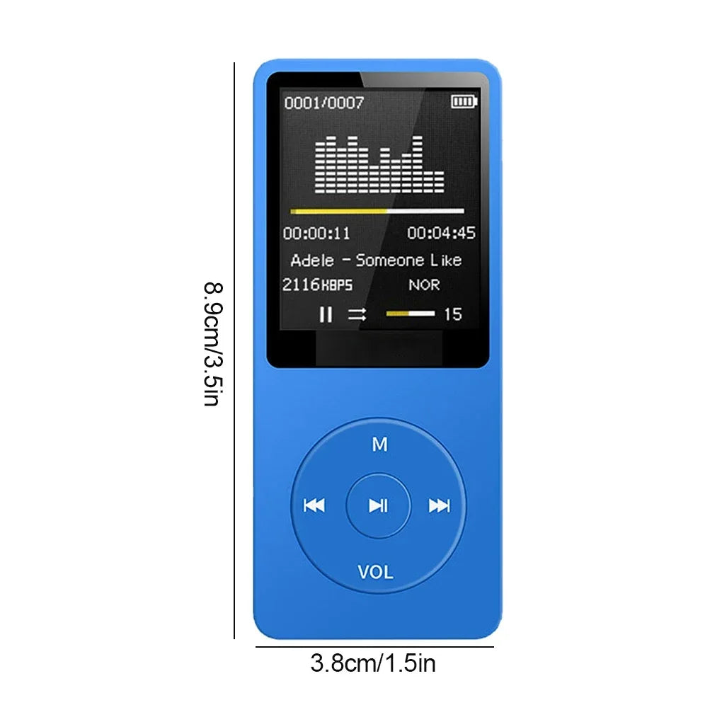 Lecteur MP3 Ultra-Slim Bluetooth FLAC FM TF 128Go 10h Sport Walkman – CLEVI Paris
