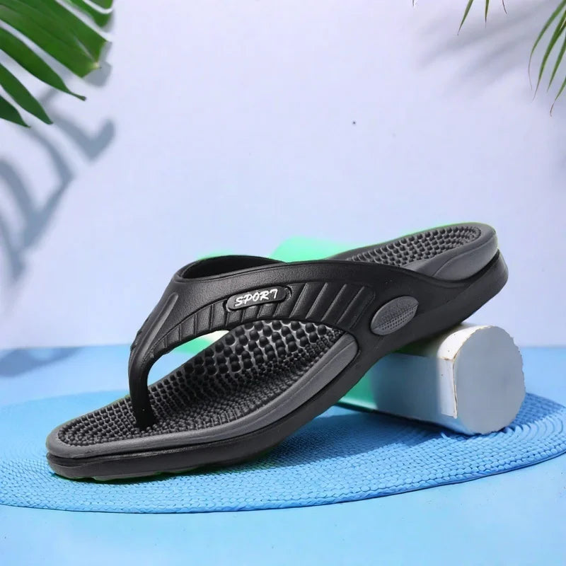Sandales EVA Légères Homme – Semelle Massage Slip-On Plage Extérieur 7 Coloris Pointures 40–47 – CLEVI Paris